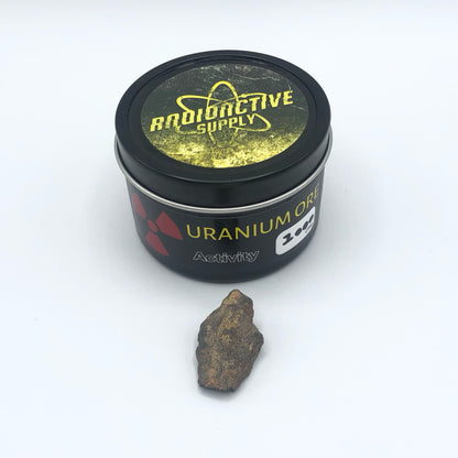 Uranium Ore In Display Tin