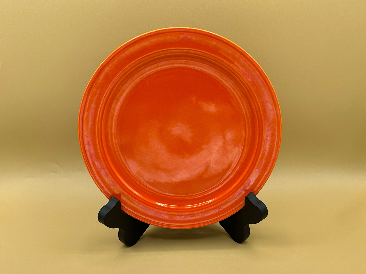 “Radioactive Red” Vernon Kilns Plate